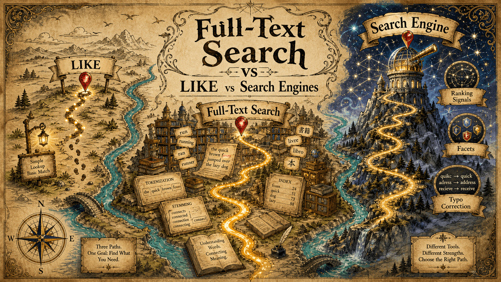 Full-Text Search Vs LIKE Vs Search Engines: Choosing The Right Tool