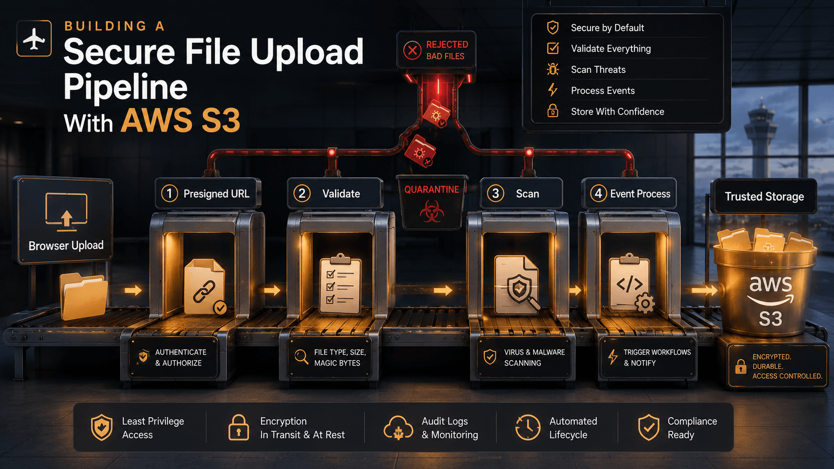 Building A Secure File Upload Pipeline With AWS S3