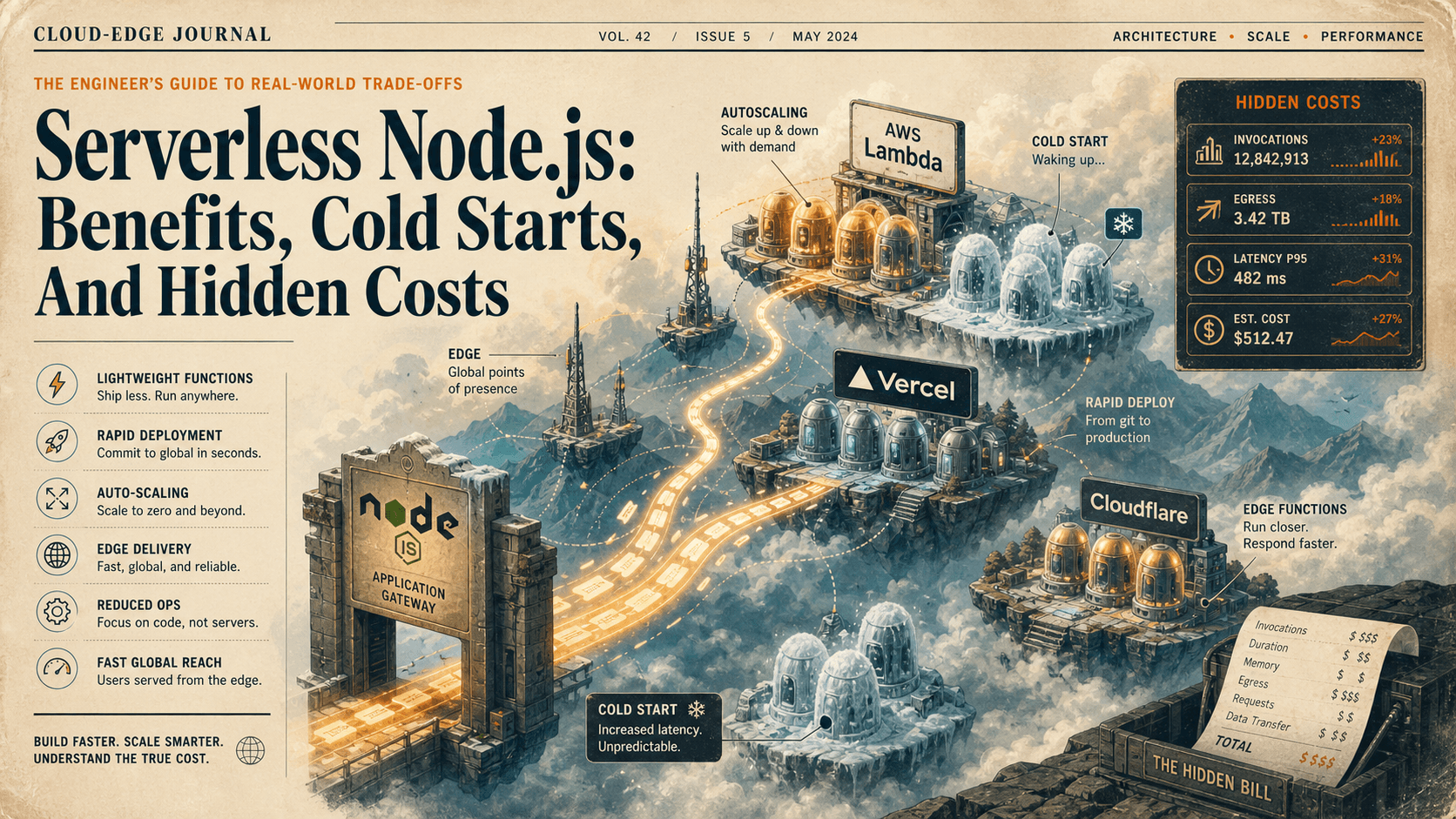 Serverless Node.js: Benefits, Cold Starts, And Hidden Costs