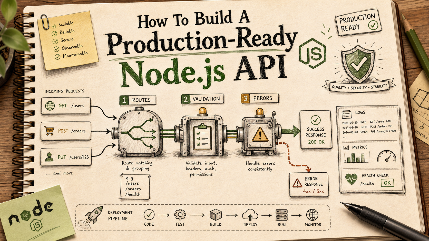 How To Build A Production-Ready Node.js API