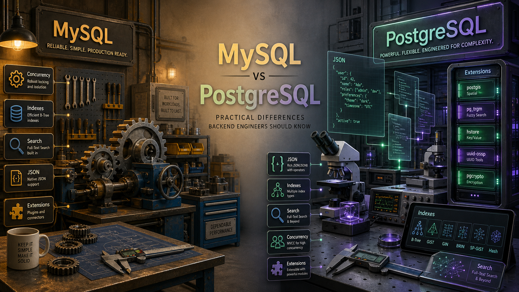 MySQL Vs PostgreSQL: The Practical Differences Backend Engineers Should Know