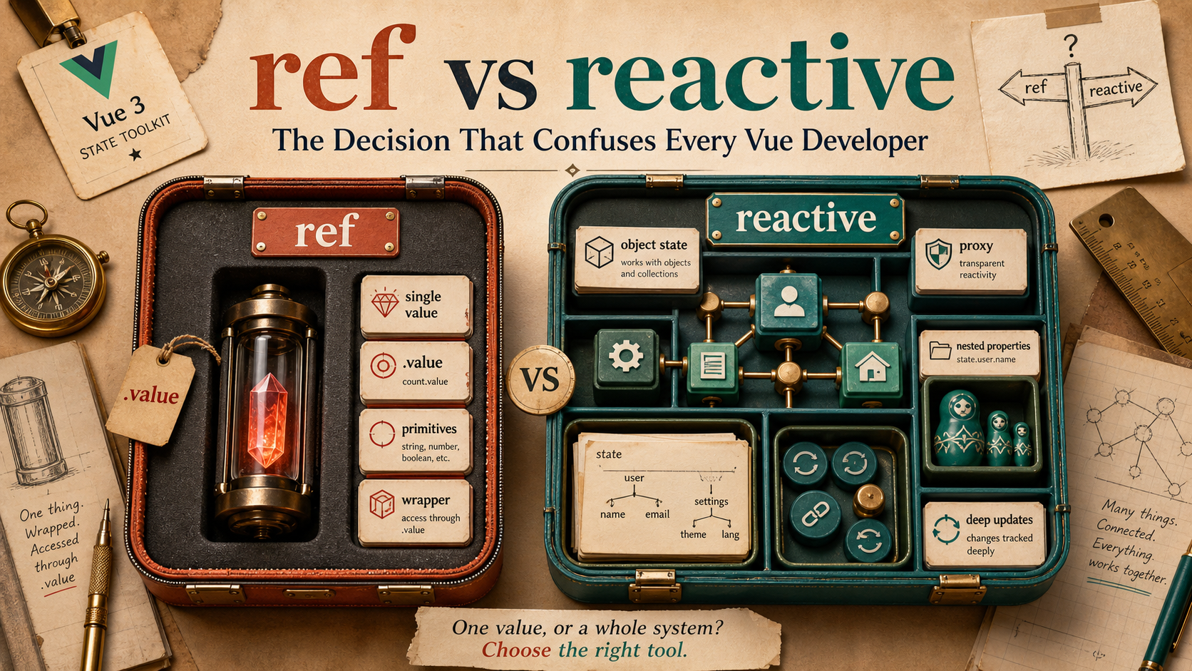 ref vs reactive: The Decision That Confuses Every Vue Developer