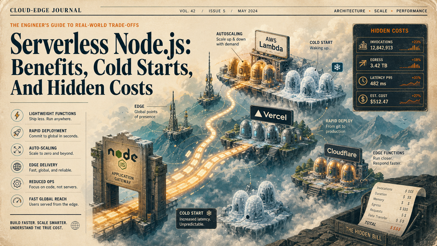 Serverless Node.js: Benefits, Cold Starts, And Hidden Costs