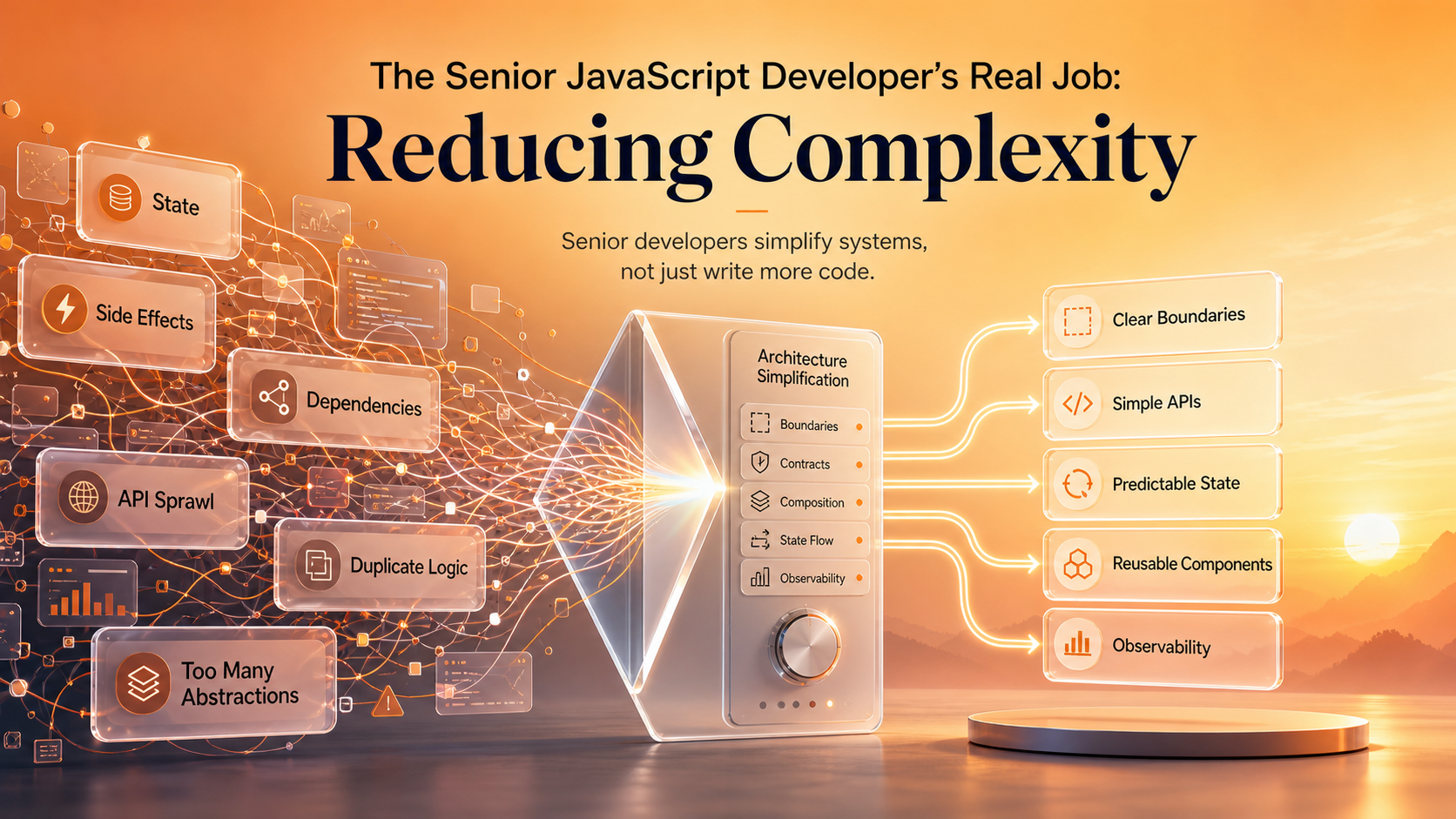 The Senior JavaScript Developer's Real Job: Reducing Complexity